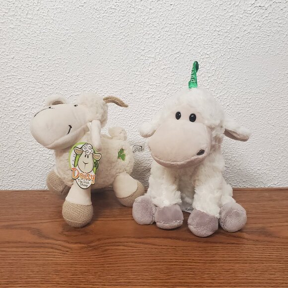 Daisy and Ireland Other - Plush Sheep Lot of 2 Daisy the Irish Sheep (New) & Ireland Brand Stuffed Animals